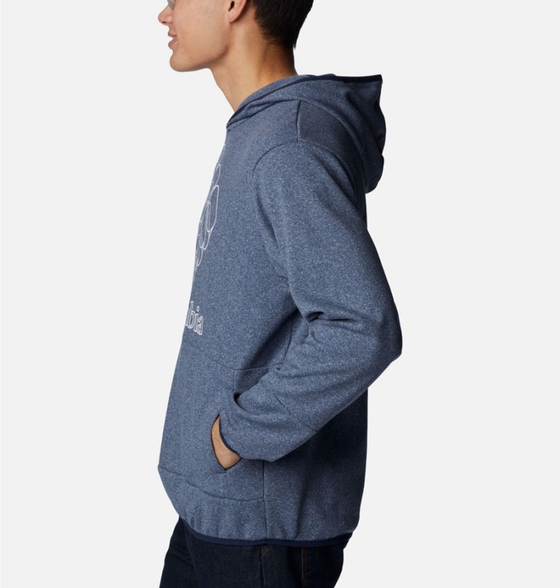 Blue Men's Columbia Stone Canyon Hoodie | CWJFH-6302