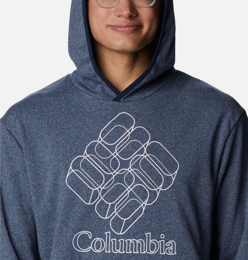 Blue Men's Columbia Stone Canyon Hoodie | CWJFH-6302