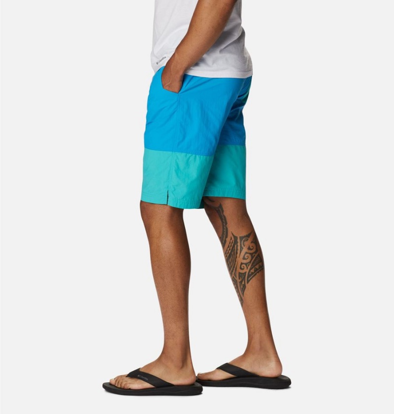 Blue Men's Columbia Summerdry Belted Shorts | ALTWU-5374