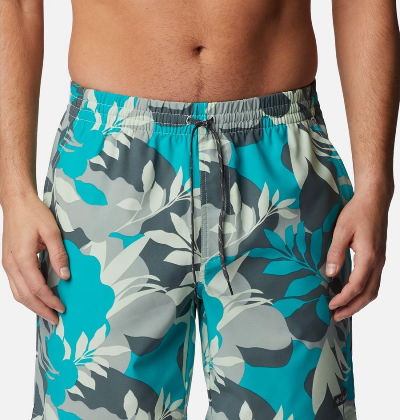 Blue Men's Columbia Summertide Stretch Printed Shorts | HTYPE-0961