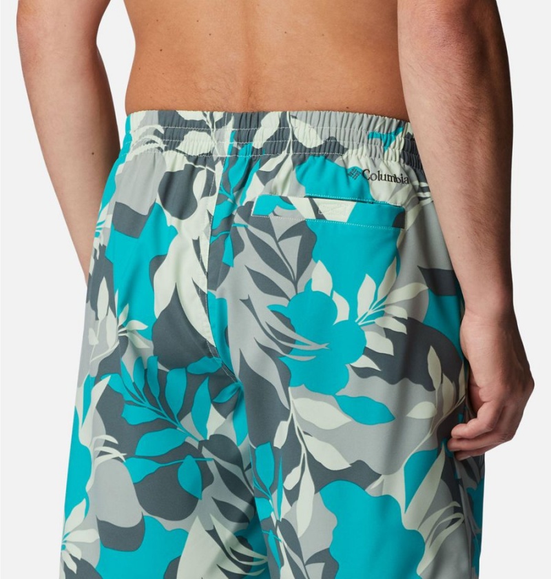 Blue Men's Columbia Summertide Stretch Printed Shorts | HTYPE-0961