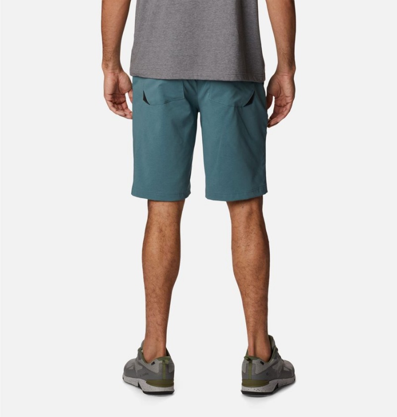 Blue Men's Columbia Tech Trail Shorts | ENVSR-7261