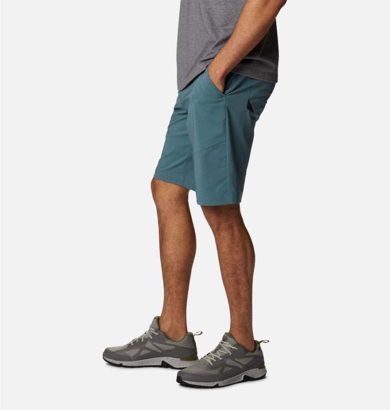 Blue Men's Columbia Tech Trail Shorts | ENVSR-7261