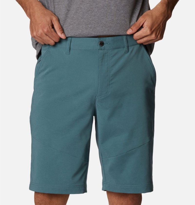 Blue Men's Columbia Tech Trail Shorts | ENVSR-7261