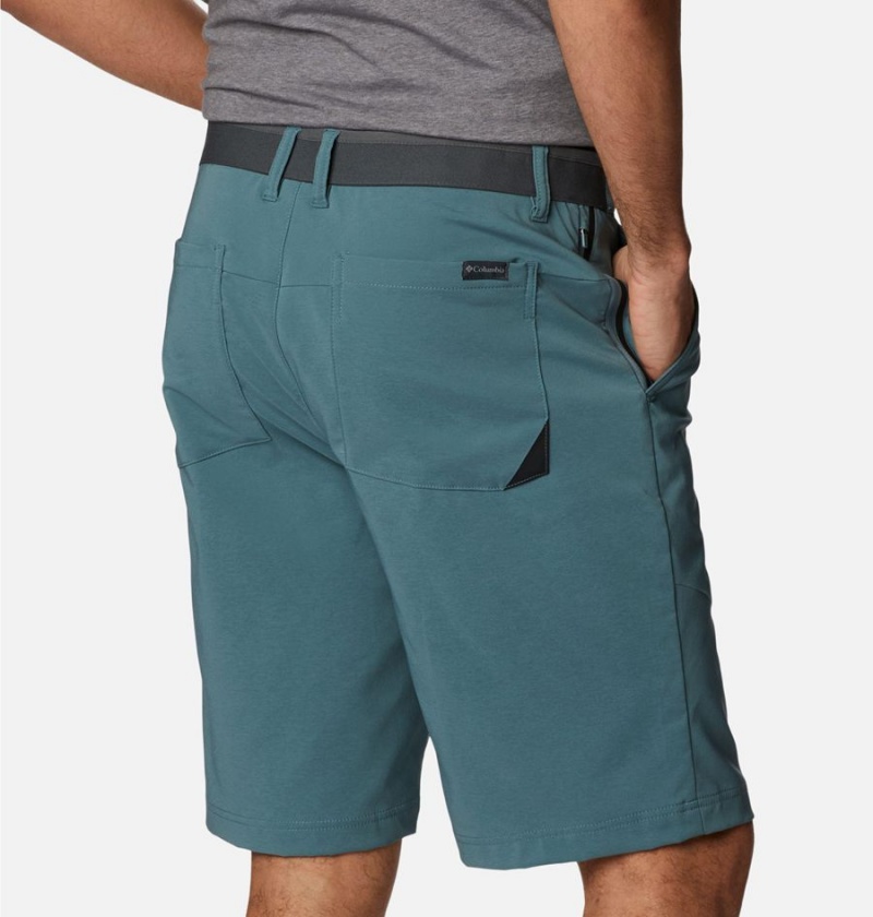 Blue Men's Columbia Tech Trail Shorts | ENVSR-7261