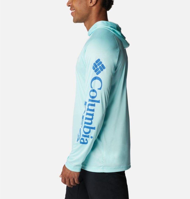 Blue Men's Columbia Terminal Tackle Heather Hoodie | BIYOC-3527