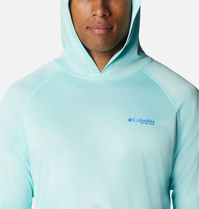 Blue Men's Columbia Terminal Tackle Heather Hoodie | BIYOC-3527