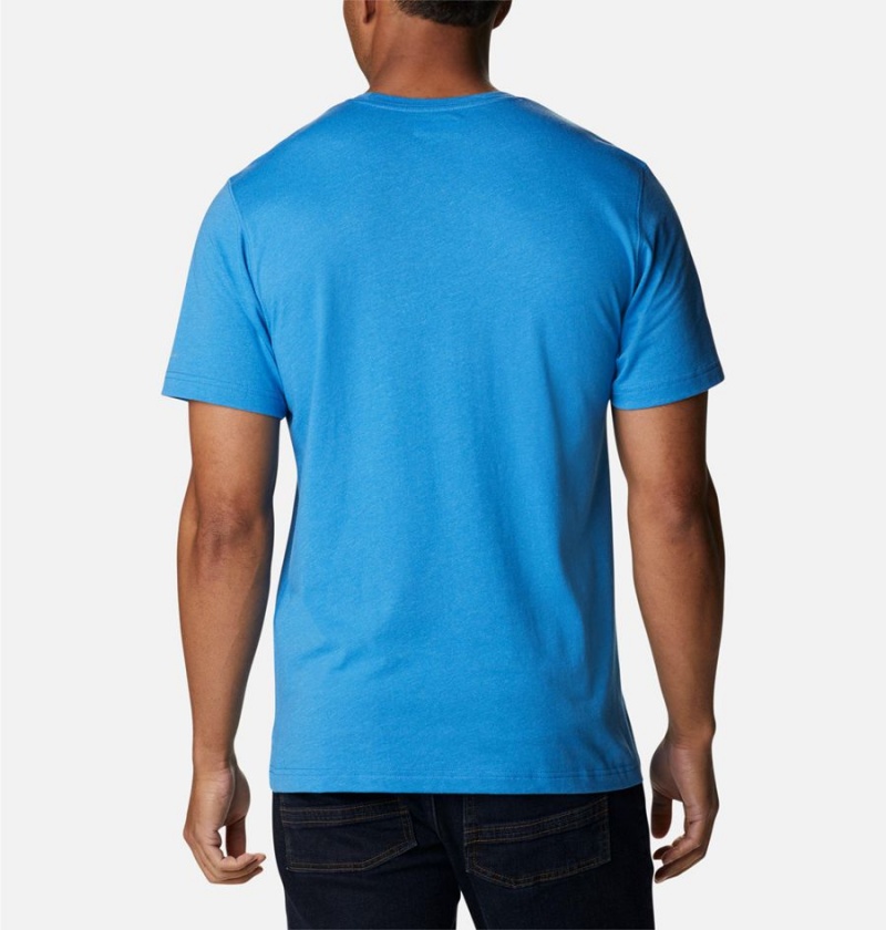 Blue Men's Columbia Thistletown Hills Short Sleeve T-Shirt | CZIFU-1649