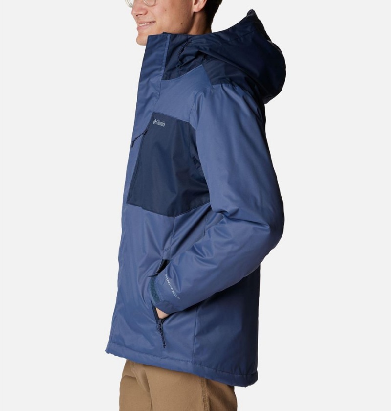 Blue Men's Columbia Tipton Peak II Insulated Rain Jacket | HXZVD-4965