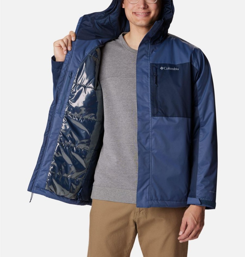 Blue Men's Columbia Tipton Peak II Insulated Rain Jacket | HXZVD-4965