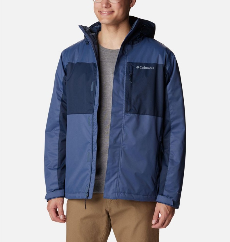 Blue Men's Columbia Tipton Peak II Insulated Rain Jacket | HXZVD-4965