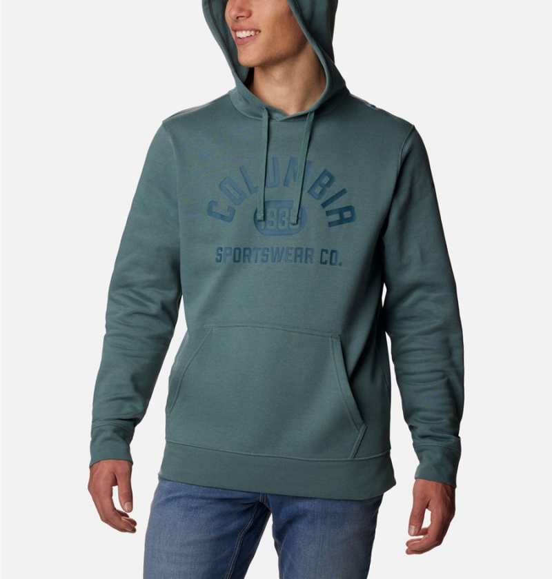 Blue Men's Columbia Trek Hoodie | NRCZX-5371