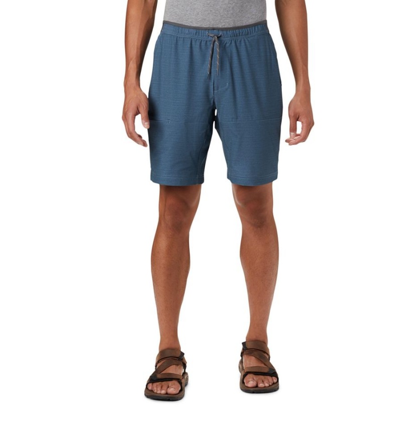 Blue Men\'s Columbia Twisted Creek Shorts | DAQHK-5749