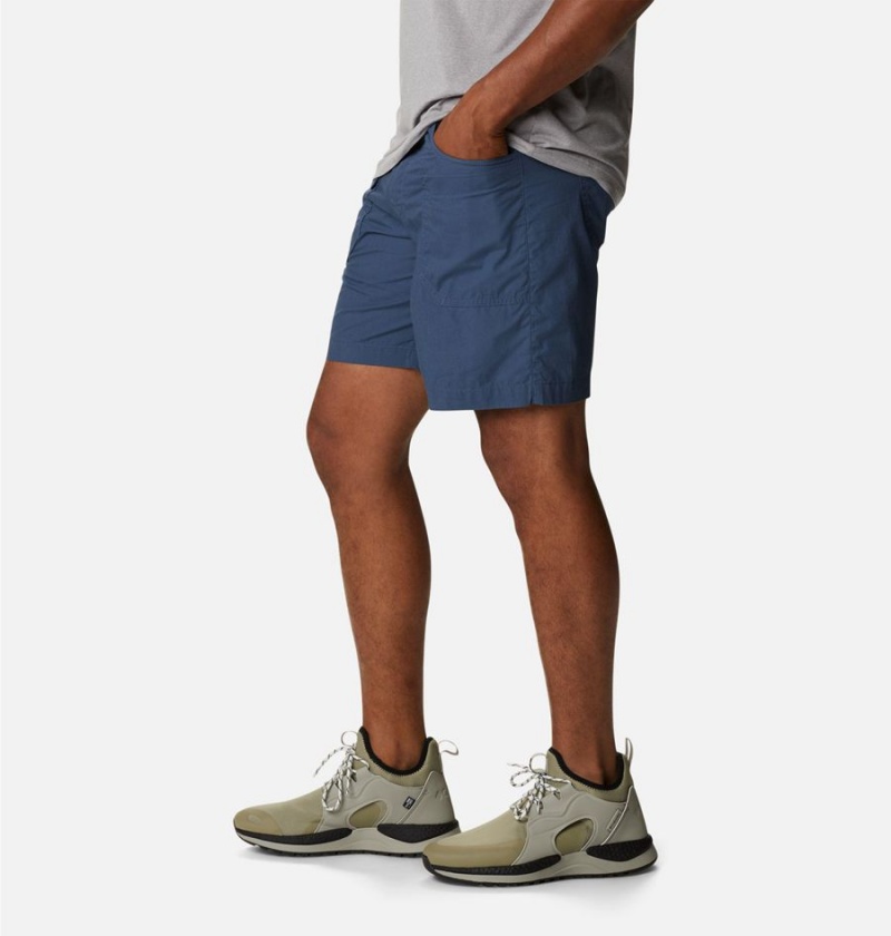 Blue Men's Columbia Washed Out Cargo Shorts | RAOZD-5083