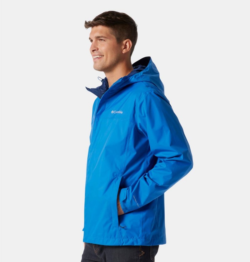 Blue Men's Columbia Watertight II Rain Jacket | BGVSW-4098