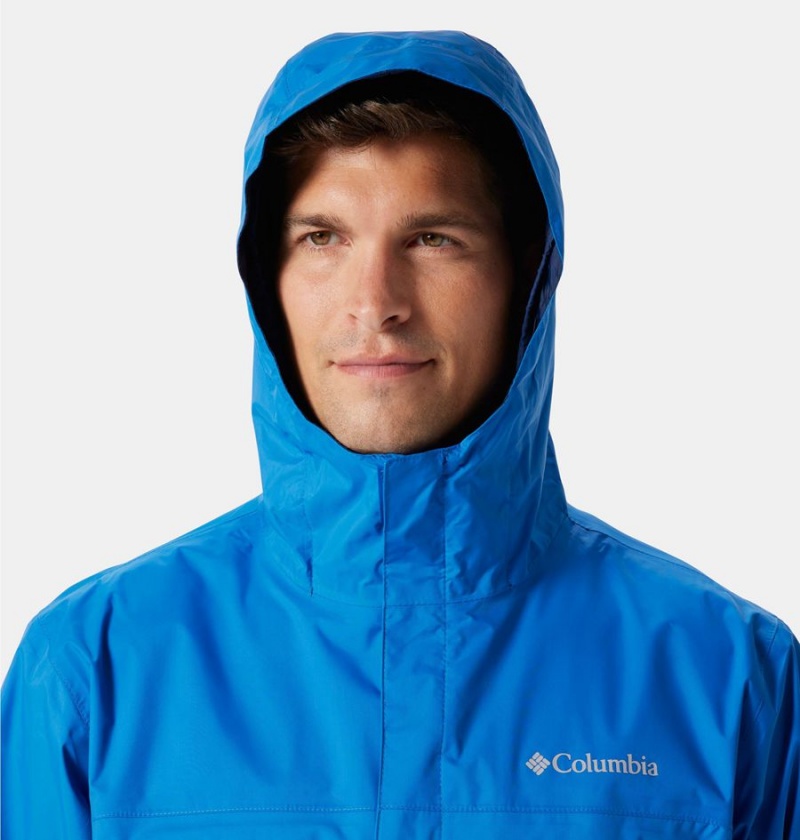 Blue Men's Columbia Watertight II Rain Jacket | BGVSW-4098