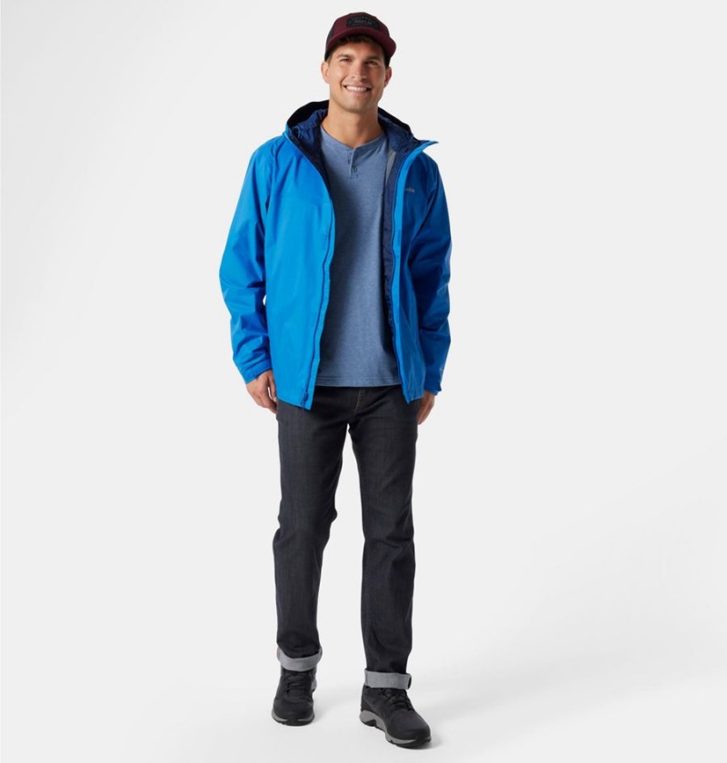 Blue Men's Columbia Watertight II Rain Jacket | BGVSW-4098