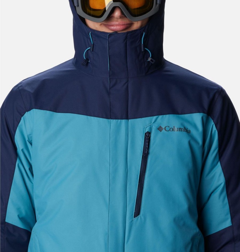 Blue Men's Columbia Whirlibird IV Interchange Ski Jacket | OMEZT-4961