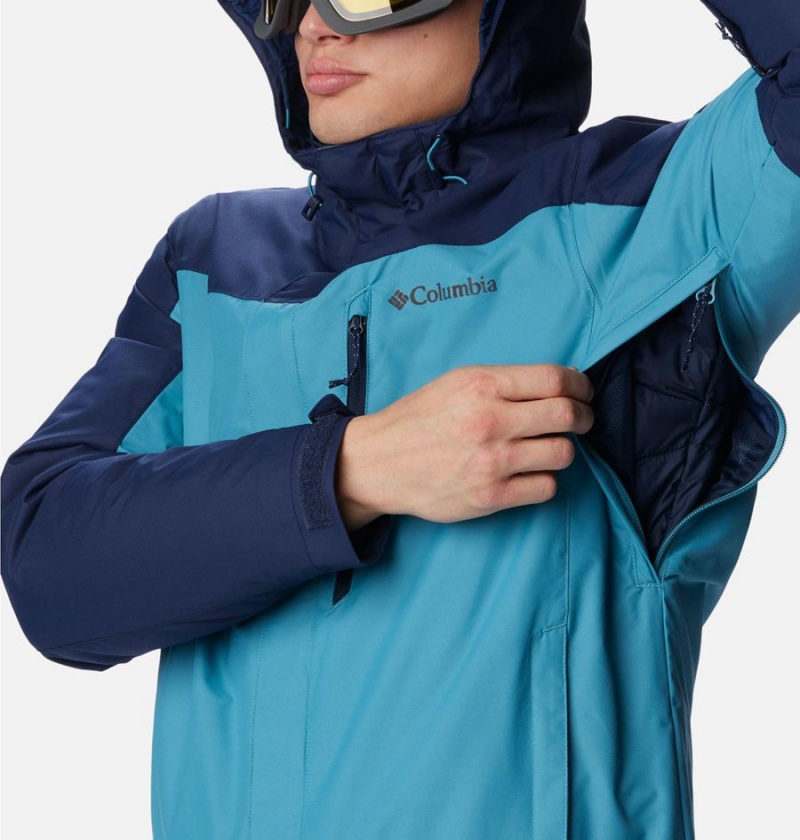 Blue Men's Columbia Whirlibird IV Interchange Ski Jacket | OMEZT-4961