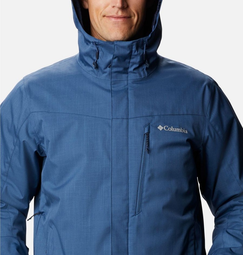 Blue Men's Columbia Whirlibird IV Interchange Ski Jacket | YPNXH-2946