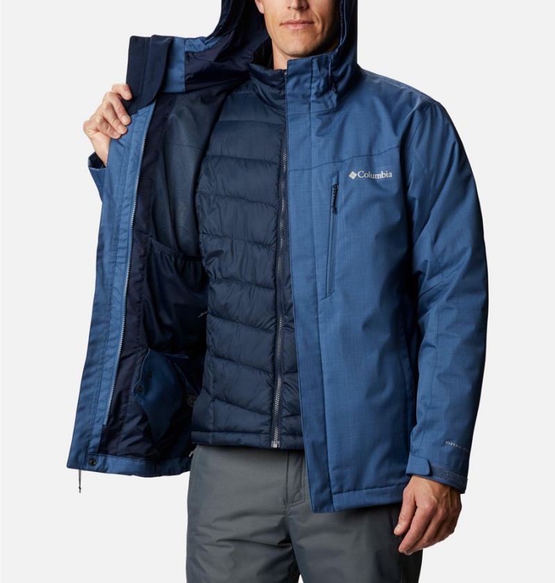 Blue Men's Columbia Whirlibird IV Interchange Ski Jacket | YPNXH-2946