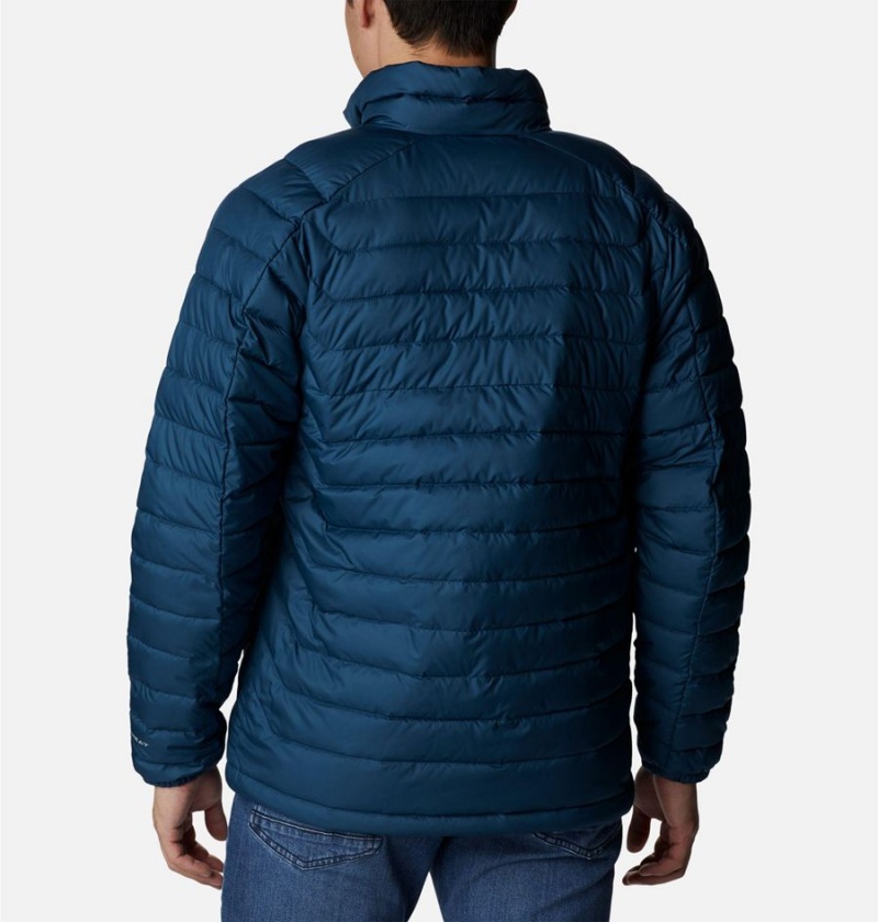 Blue Men's Columbia Wolf Creek Falls Insulated Puffer Jacket | XRZDM-7942