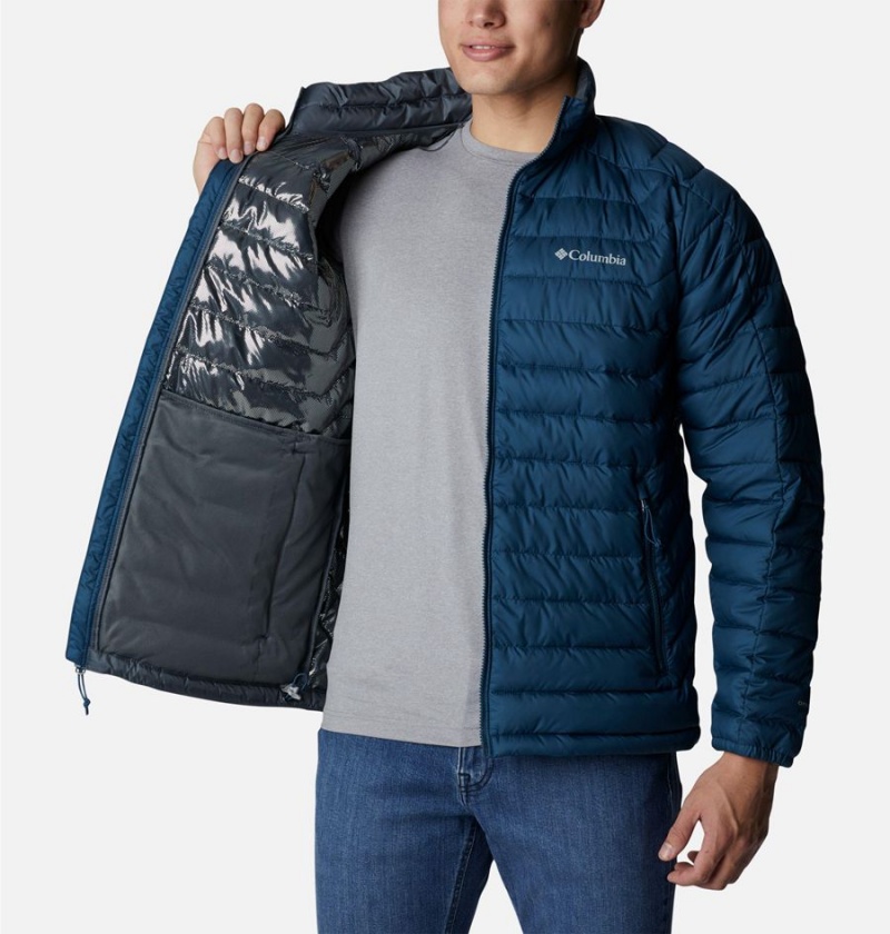 Blue Men's Columbia Wolf Creek Falls Insulated Puffer Jacket | XRZDM-7942