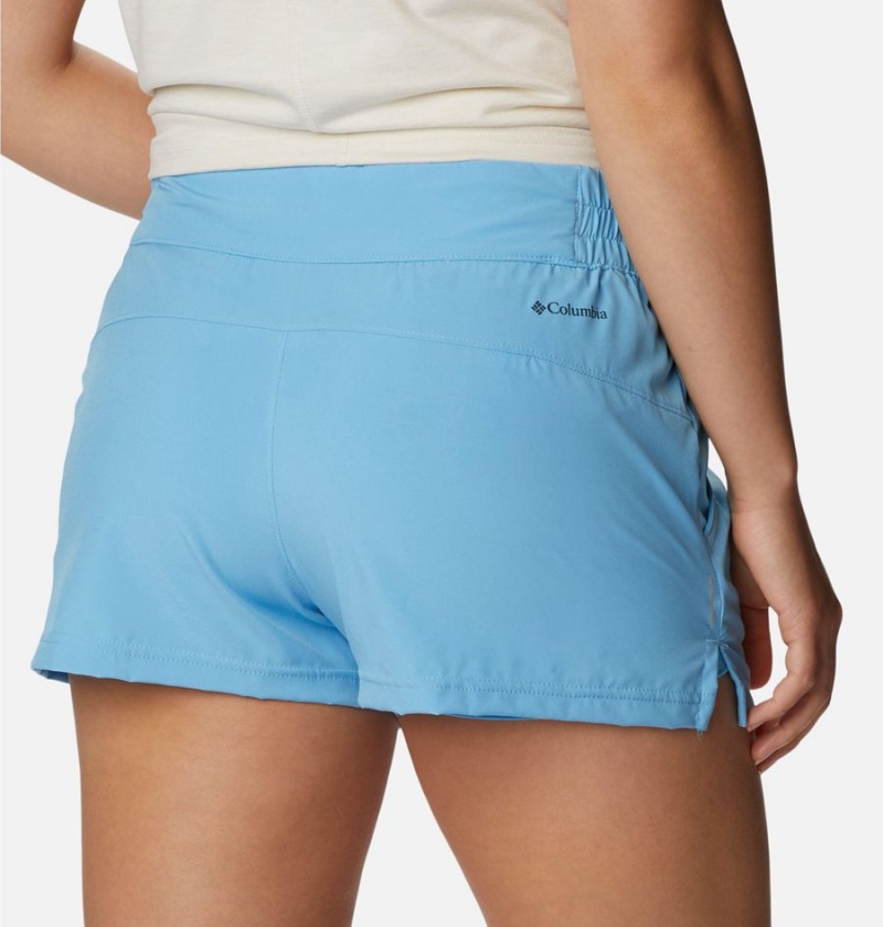 Blue Women's Columbia Alpine Chill Zero Shorts | MSYAB-2137