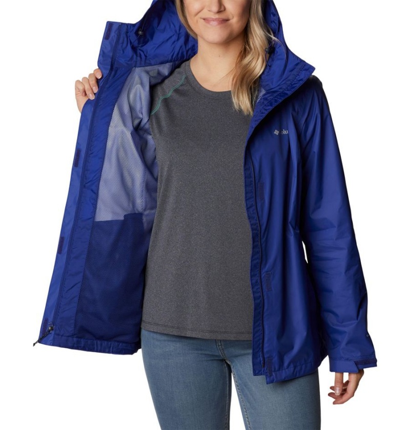 Blue Women's Columbia Arcadia II Rain Jacket | UZAEI-5468