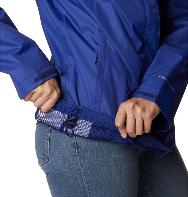 Blue Women's Columbia Arcadia II Rain Jacket | UZAEI-5468