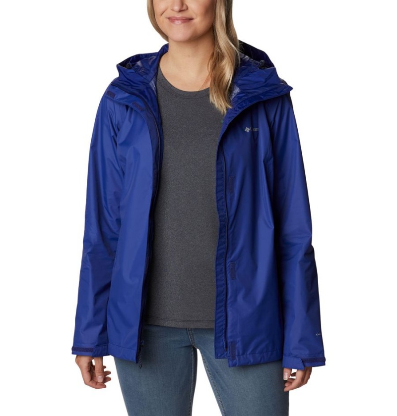 Blue Women's Columbia Arcadia II Rain Jacket | UZAEI-5468