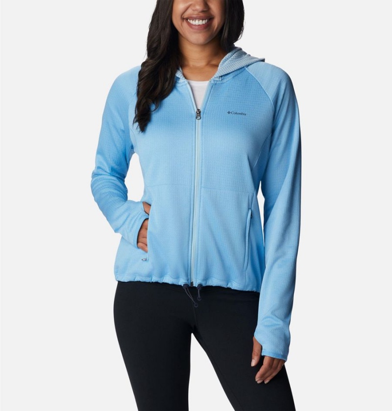 Blue Women\'s Columbia Boundless Trek Grid Fleece Jacket | CABFO-5703