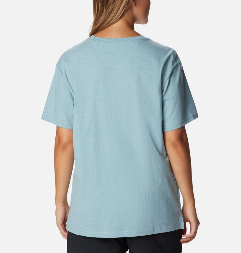 Blue Women's Columbia Break It Down T-Shirt | UGZYV-8109