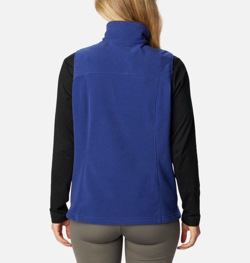 Blue Women's Columbia Castle Dale Fleece Vest | MLEHX-3016