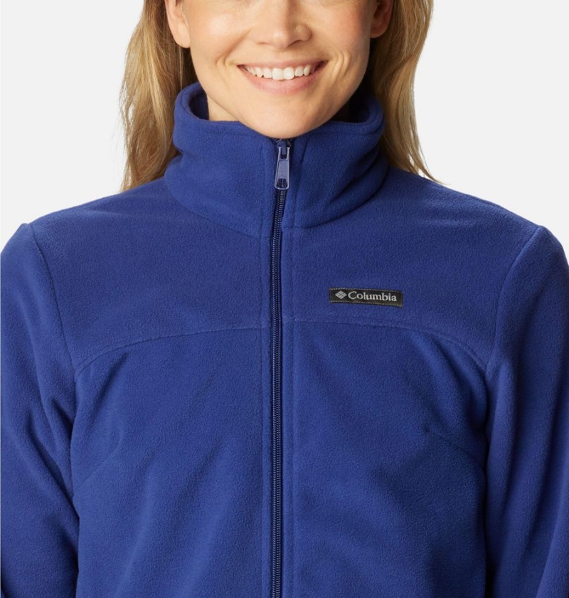 Blue Women's Columbia Castle Dale Full Zip Fleece Jacket | NROWA-8496