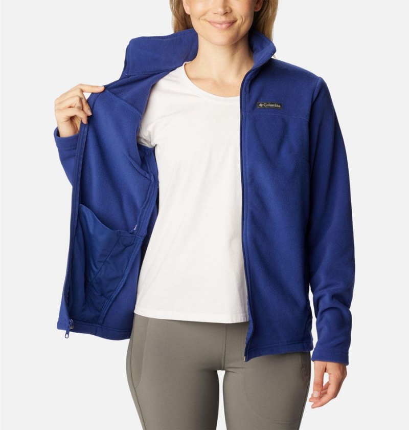 Blue Women's Columbia Castle Dale Full Zip Fleece Jacket | NROWA-8496