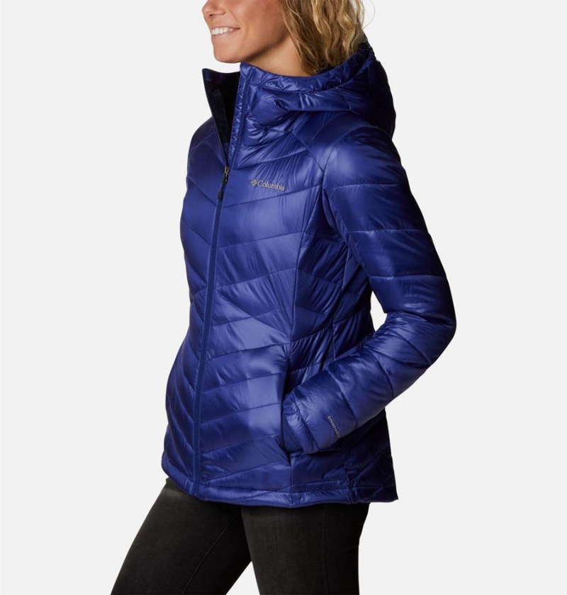 Blue Women's Columbia Joy Peak Insulated Hooded Puffer Jacket | XPHTG-5762