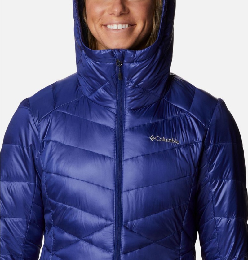 Blue Women's Columbia Joy Peak Insulated Hooded Puffer Jacket | XPHTG-5762