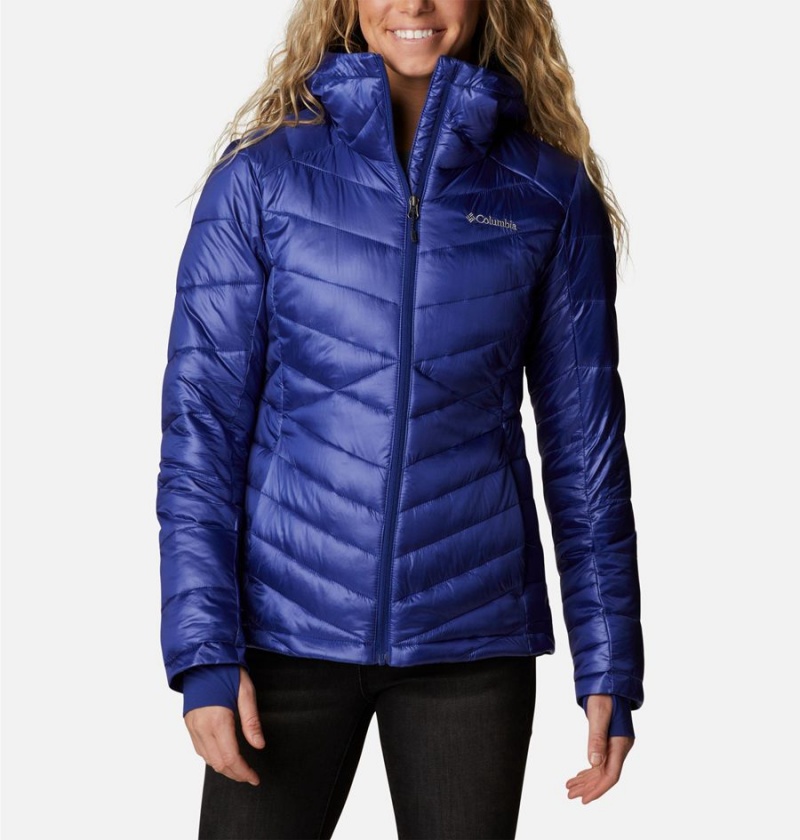 Blue Women\'s Columbia Joy Peak Insulated Hooded Puffer Jacket | XPHTG-5762