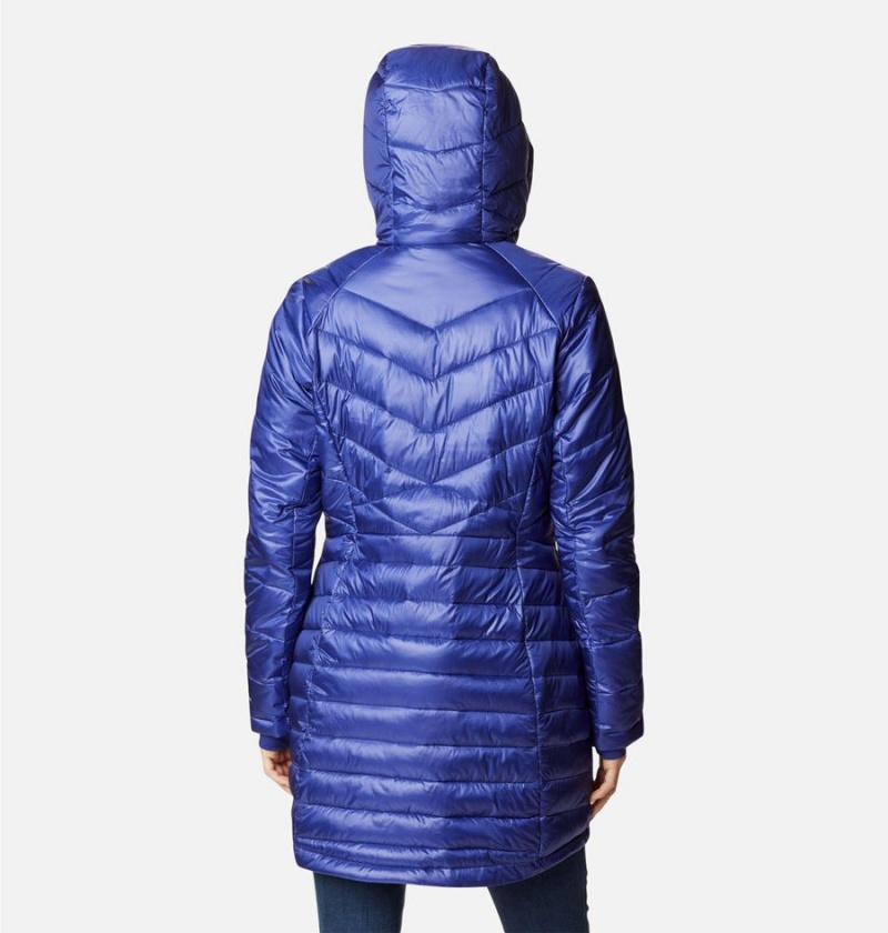 Blue Women's Columbia Joy Peak Mid Insulated Hooded Puffer Jacket | BWYIL-1708