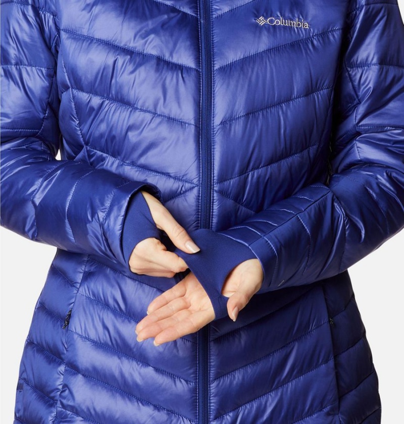 Blue Women's Columbia Joy Peak Mid Insulated Hooded Puffer Jacket | BWYIL-1708