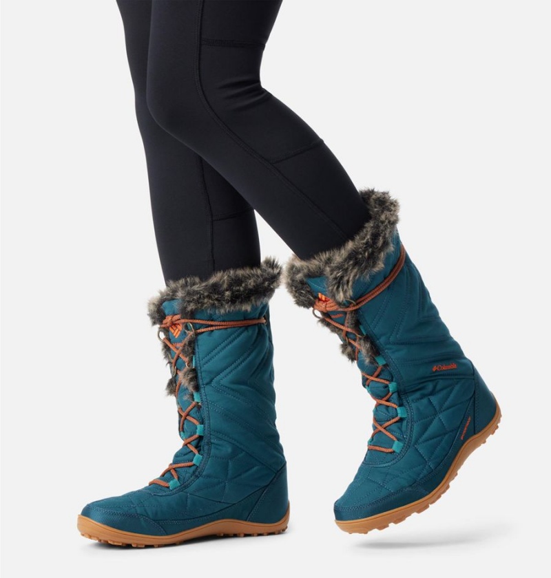 Blue Women's Columbia Minx Mid III Boots | YZFHT-8971