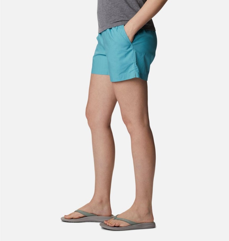 Blue Women's Columbia Norgate Shorts | JHQFX-5130