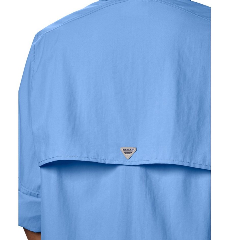 Blue Women's Columbia PFG Bahama Long Sleeve Shirt | STWVB-4628