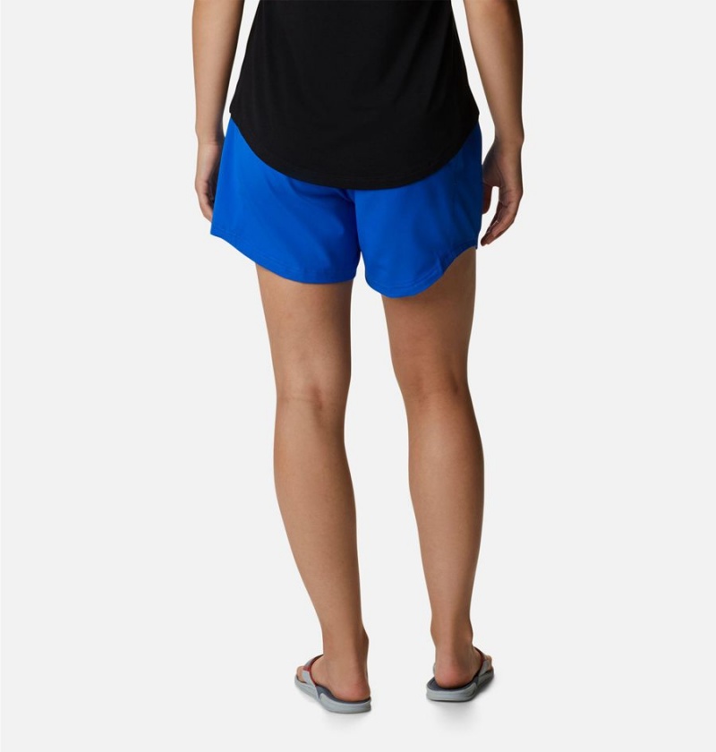 Blue Women's Columbia PFG Tamiami Pull-On Shorts | XYWMR-6215