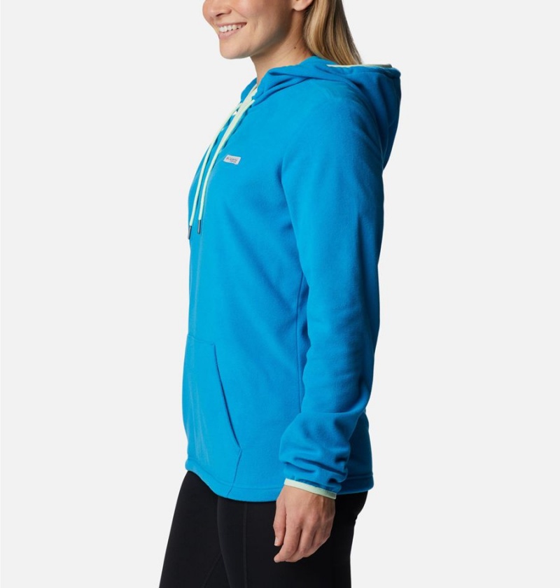 Blue Women's Columbia PFG Tidal Fleece Hoodie | VRWBC-5784