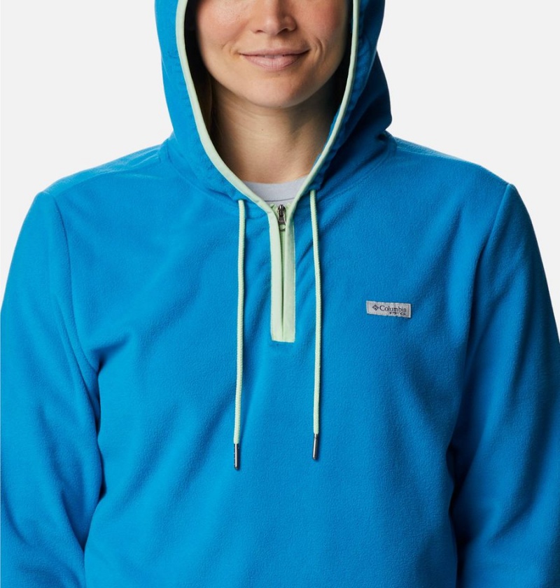 Blue Women's Columbia PFG Tidal Fleece Hoodie | VRWBC-5784