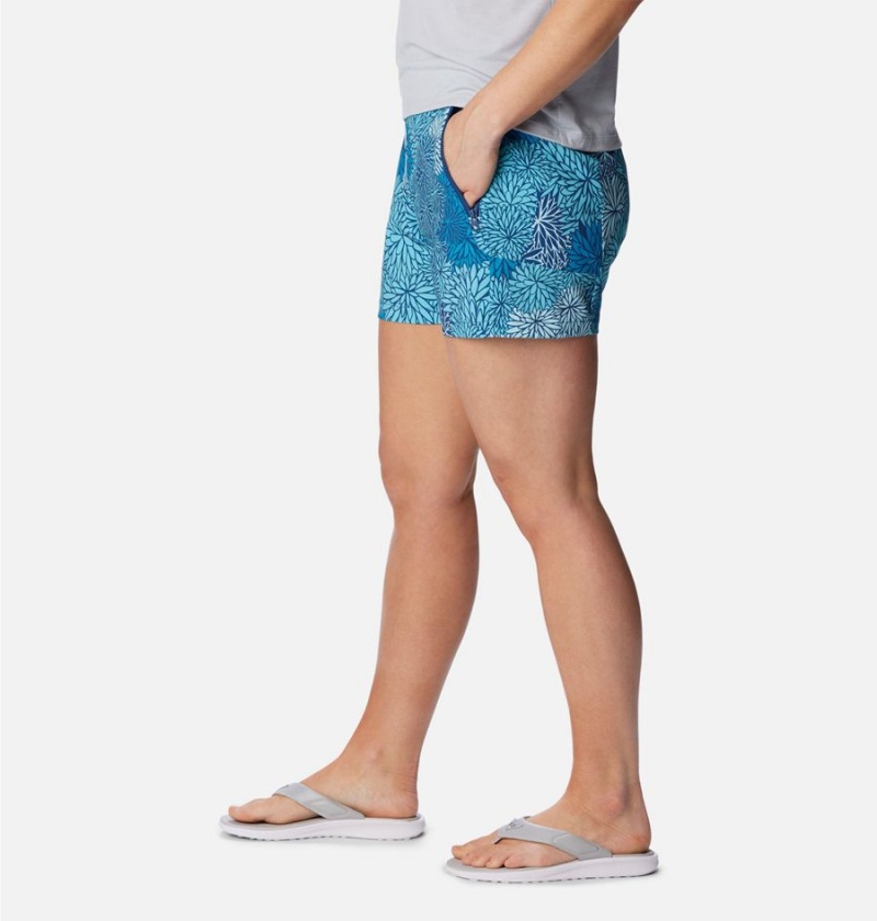 Blue Women's Columbia PFG Tidal II Shorts | FBQLH-9816