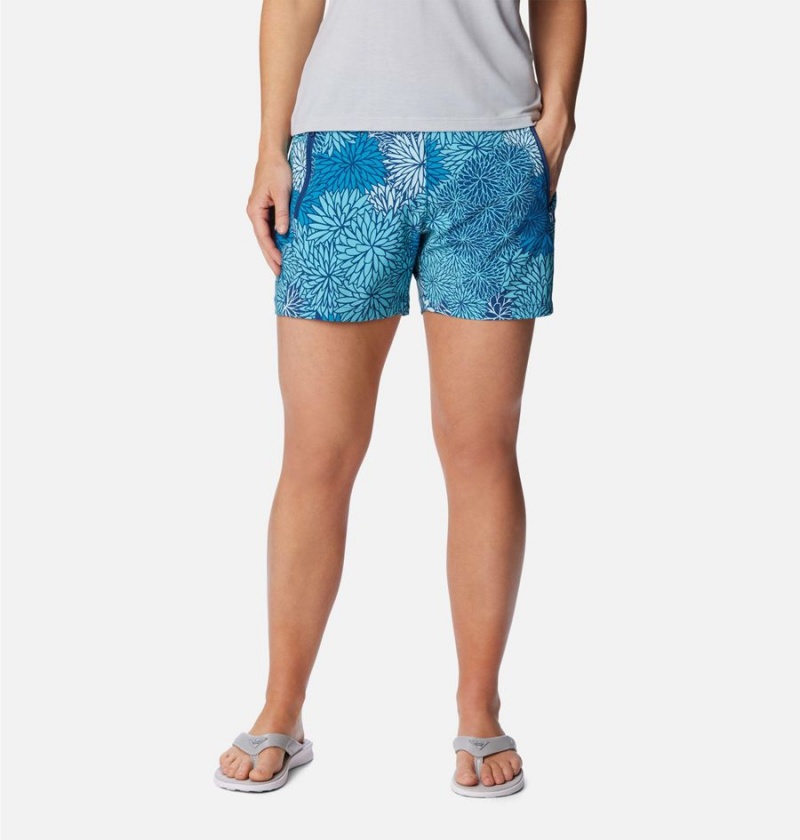 Blue Women\'s Columbia PFG Tidal II Shorts | FBQLH-9816