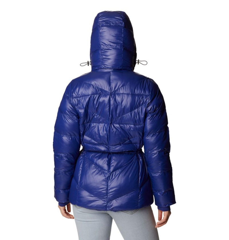 Blue Women's Columbia Peak to Park II Insulated Hooded Puffer Jacket | VWDMA-5814